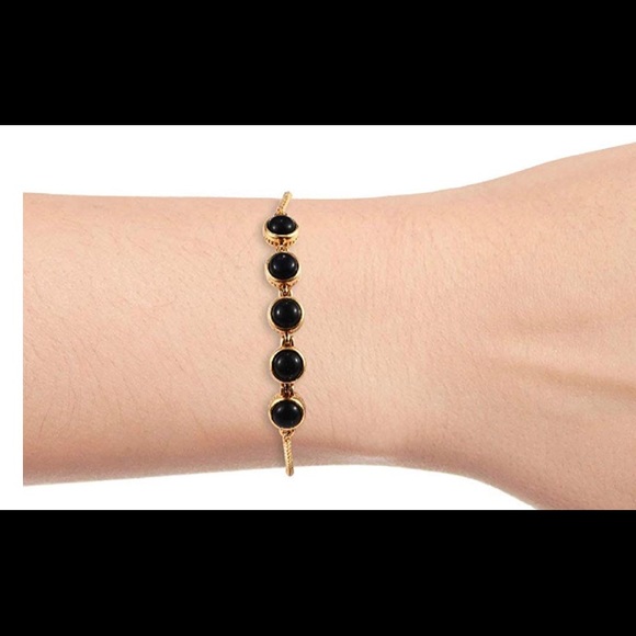Golden & Black Onyx Magic BallBracelet - Picture 2 of 4